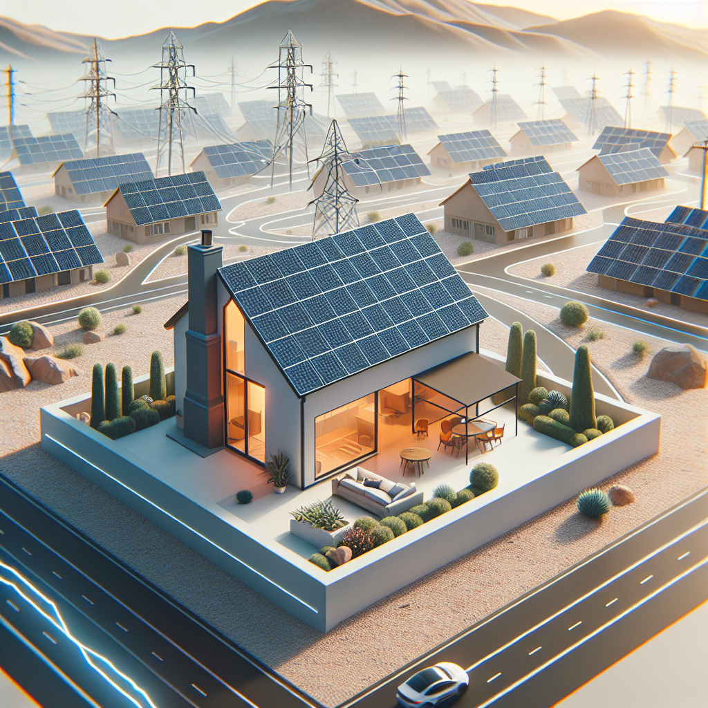 Create a clean, realistic, professional image illustrating the concept of solar incentives. The scene should depict a rooftop solar panel installation on a typical suburban house in Arizona, signifying the solar savings for homeowners. The environment should reflect the year 2026 with touches of modern technology subtly incorporated into the setting. Please design the image in a modern, minimalistic style, which would be suitable for embedding in an article. The image should be devoid of any text or logos.
